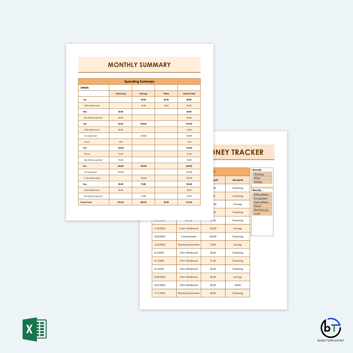 monthly expense report template excel free download