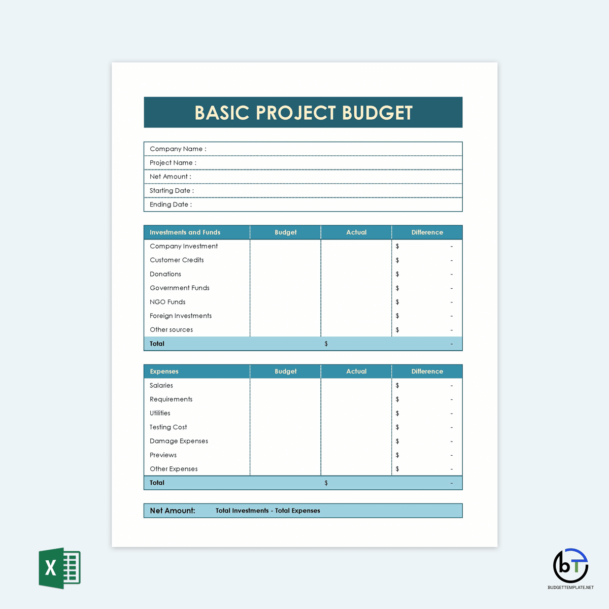 project budget template google sheets