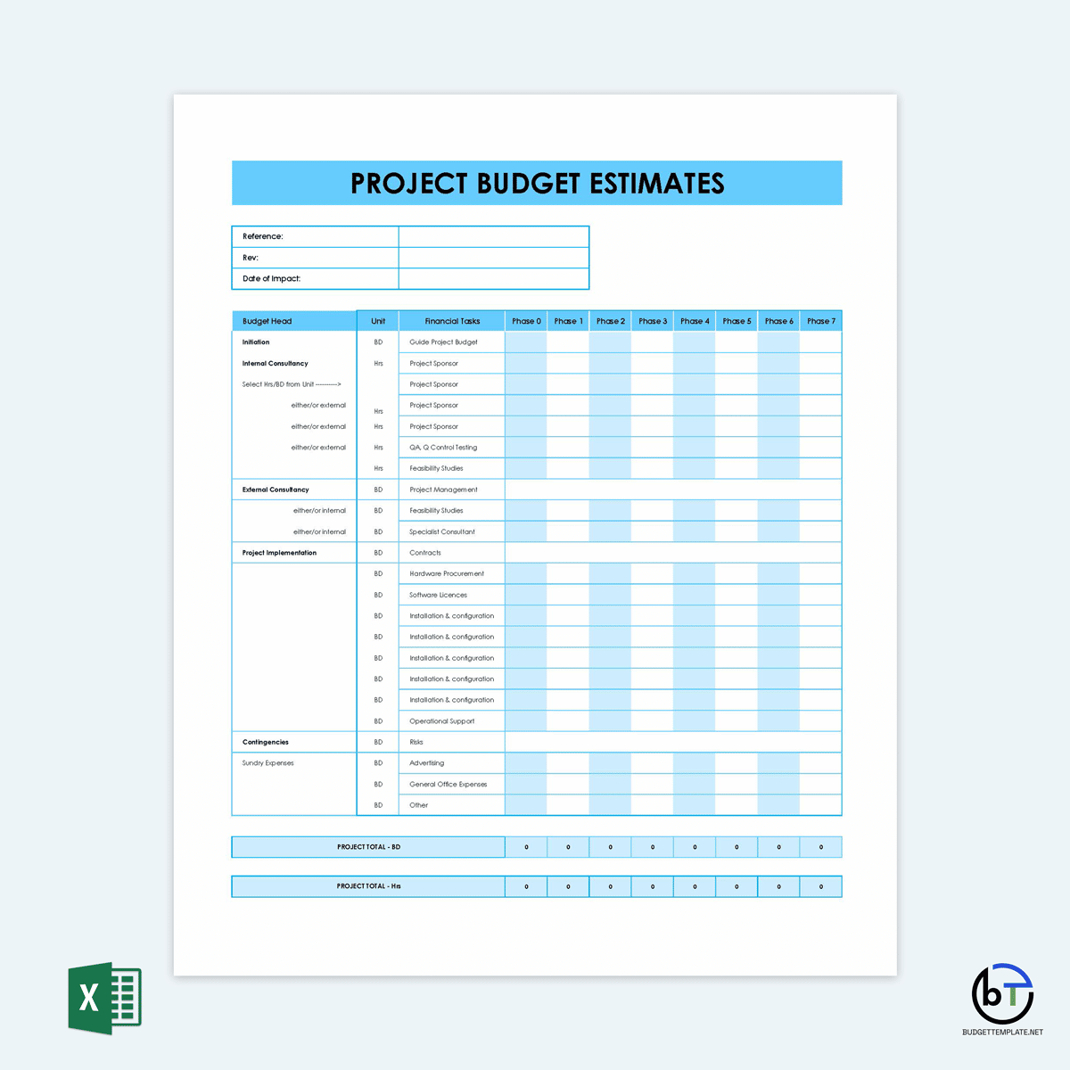 numbers project budget template
