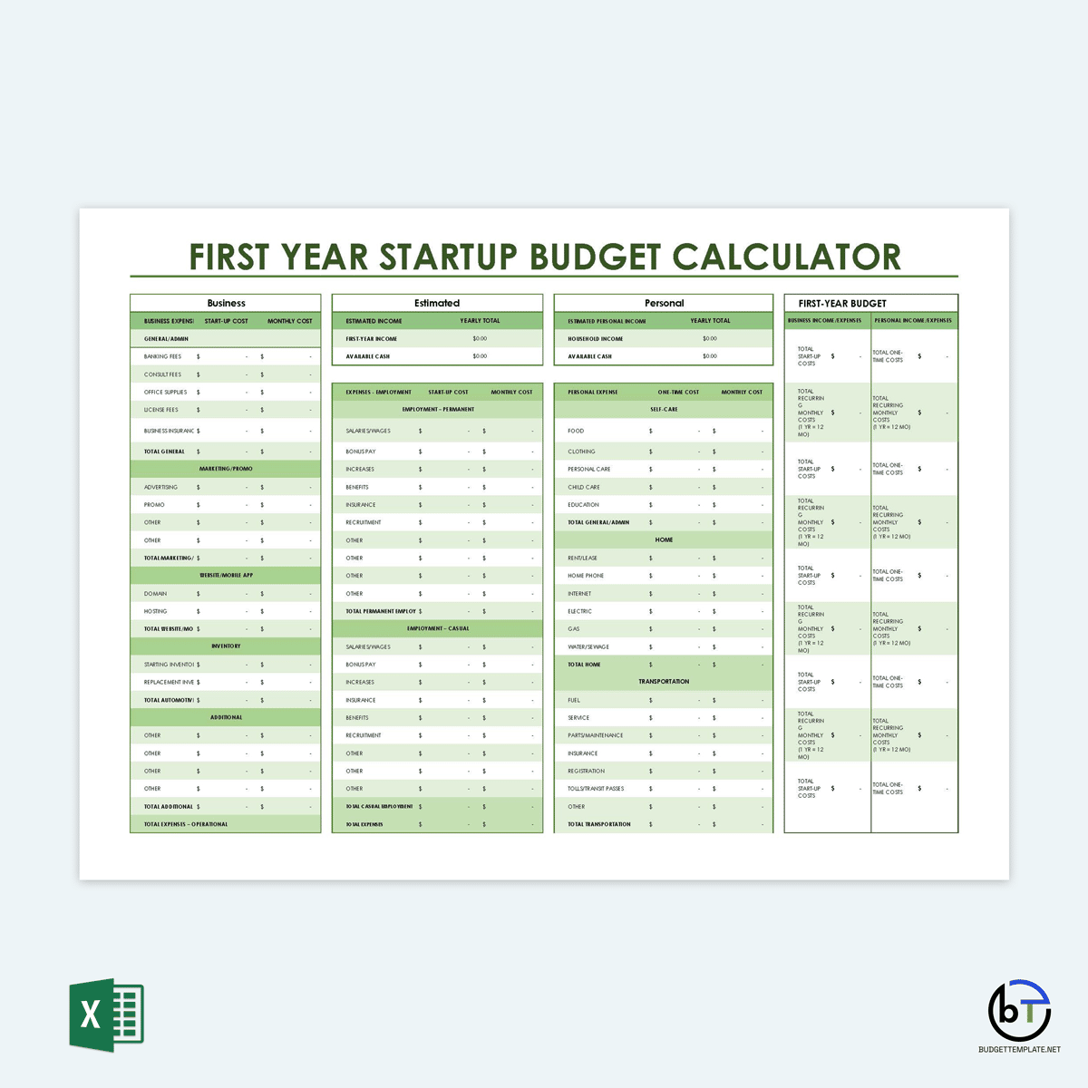  simple monthly budget template excel
